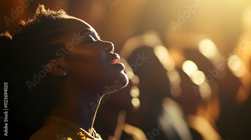 Wallpaper Mural A soulful gospel choir swaying in rhythm while singing a powerful hymn during a lively service. Torontodigital.ca