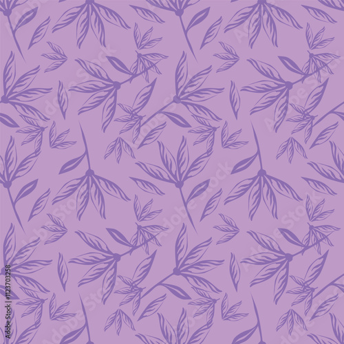 Cute seamless pattern with decorative flowers and leaves can be used for wallpapers, surface textures, textile, tile, kids cloth, pattern fills