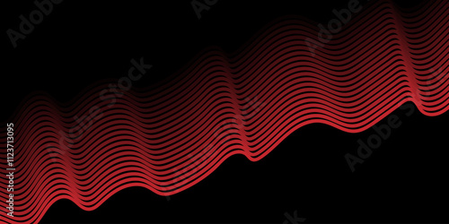 Vector Illustration red  pattern of lines abstract background. EPS10.