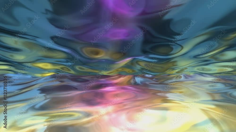 A vibrant, abstract depiction of water with swirling colors reflecting light, creating a mesmerizing visual effect. A vibrant, abstract depiction of water with swirling colors reflecting light, creating a mesmerizing visual effect.