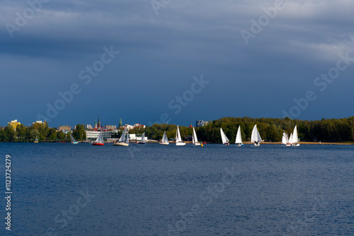 Fototapeta Naklejka Na Ścianę i Meble -  Regaty w Olsztynie 2024