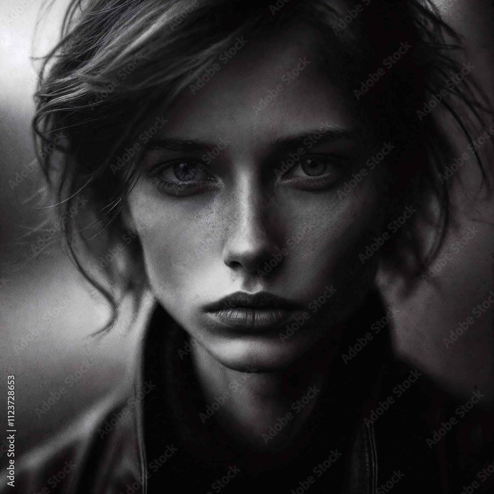 Fototapeta premium Portrait in Monochrome