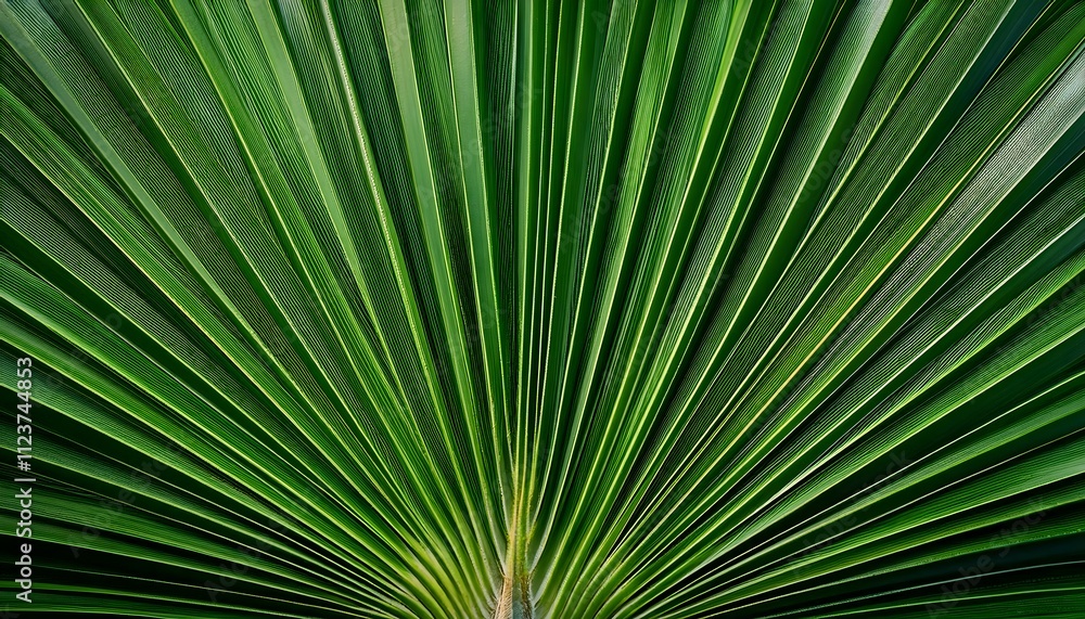 Fototapeta premium Palm leaf texture natural tropical green leaf close up background
