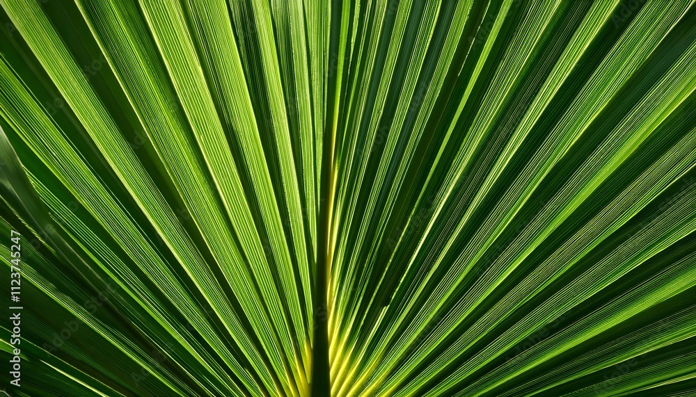 Fototapeta premium Palm leaf texture natural tropical green leaf close up background