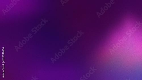 Grainy vibrant gradient abstract background, copy space. Bright pink, blue, violet, purple, lavender, amethyst color blend effect. Glow and grunge texture. Blurred lights aesthetic visual wallpaper 8K