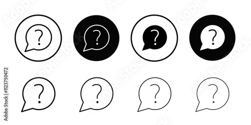 Question mark icon web design in vector