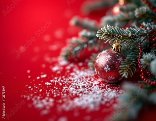 Christmas ornaments on a tree