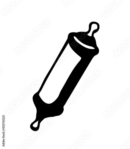 Vector drawing. Jewish box with torah. Mezuzah