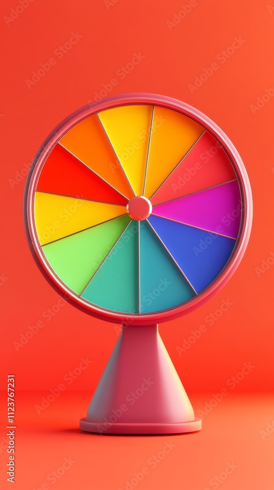Obraz premium Vibrant Color Wheel Design