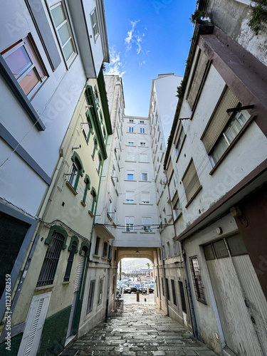 Narrow street in the old town