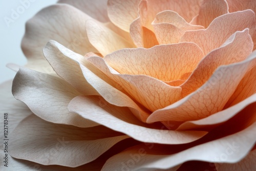 Wallpaper Mural Delicate paper flower showcasing intricate textures and light warmth in a soft color palette Torontodigital.ca