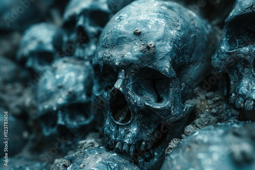 a bunch of skulls..     photo