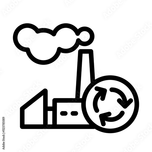 Factory icon design template