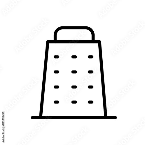Cheese grater icon Outline vector for web ui