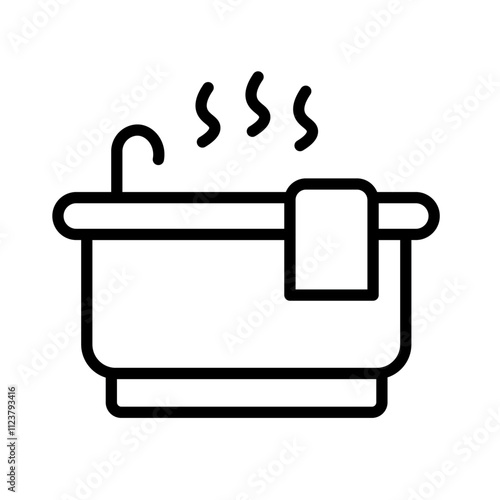 Jacuzzi icon Outline vector for web ui