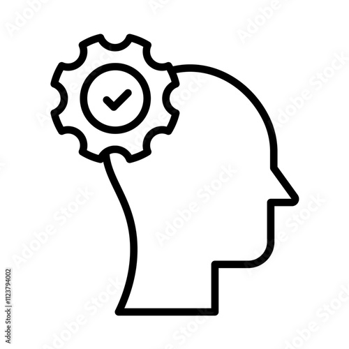 Realization icon Outline vector for web ui
