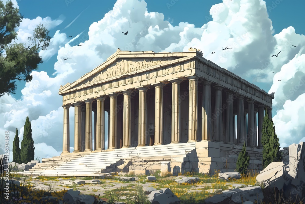 Fototapeta premium Ancient greek temple