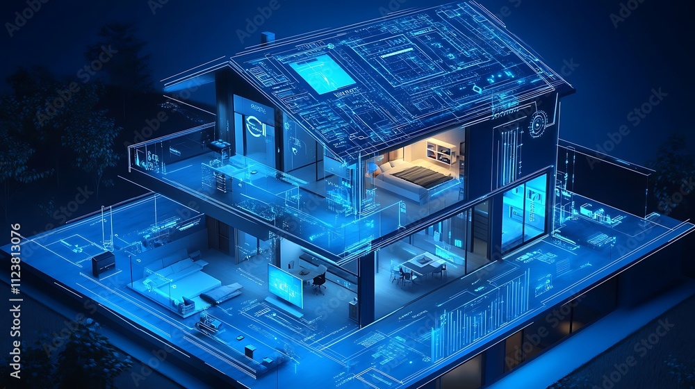 Advanced smart home solar powered futuristic design technology Advanced smart home solar powered futuristic design technology