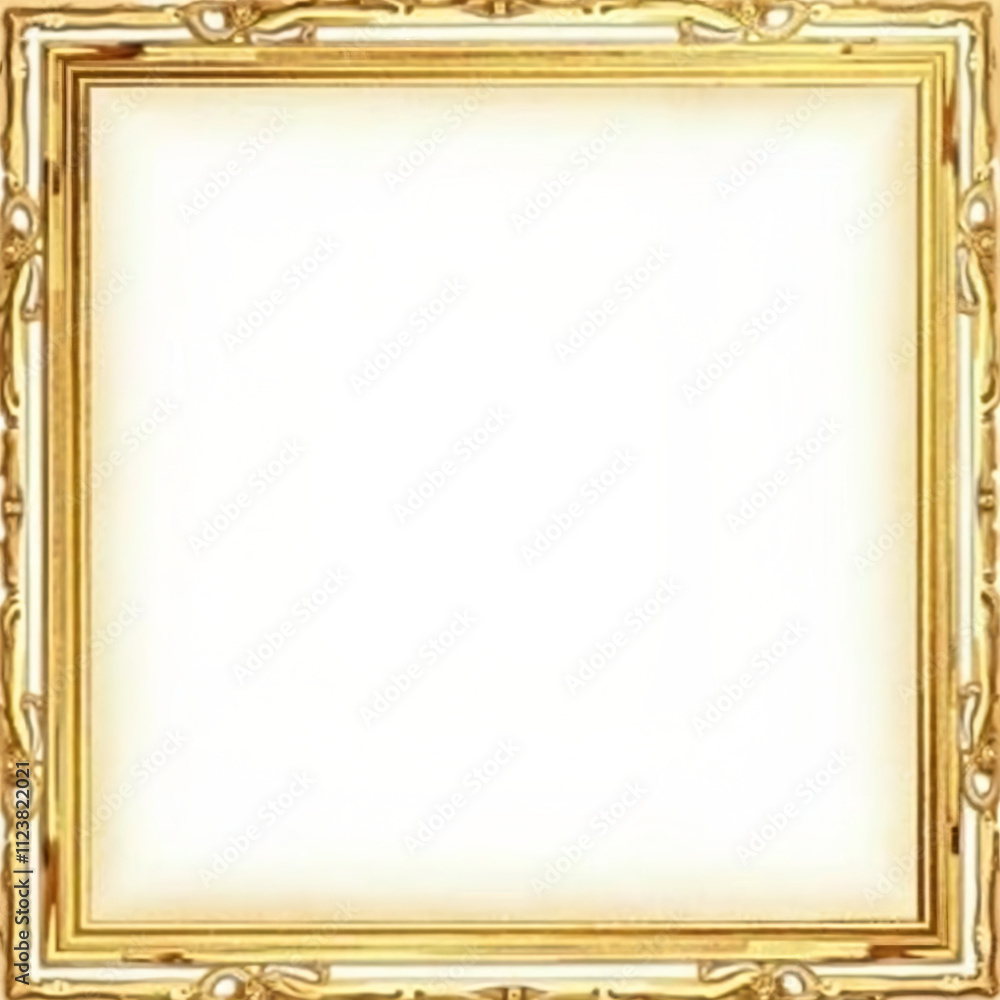 Obraz premium Luxury gold border copy space area