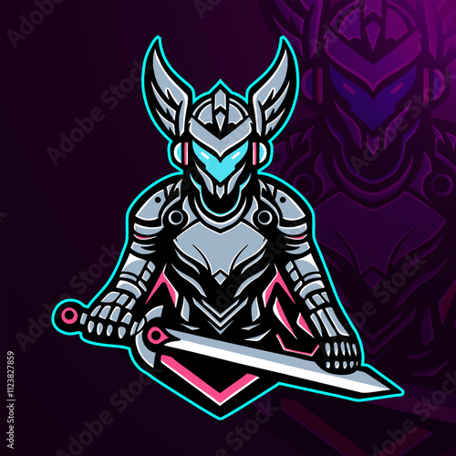 Valkyrie logo esport editable vector, valkyrie clip art