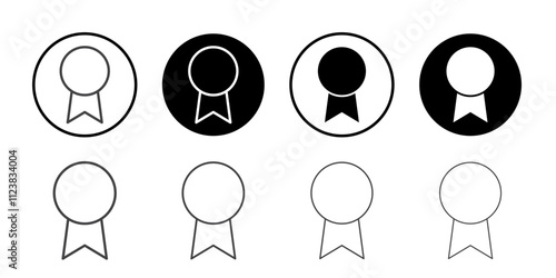 Award prize Icon Thin outline art symbol