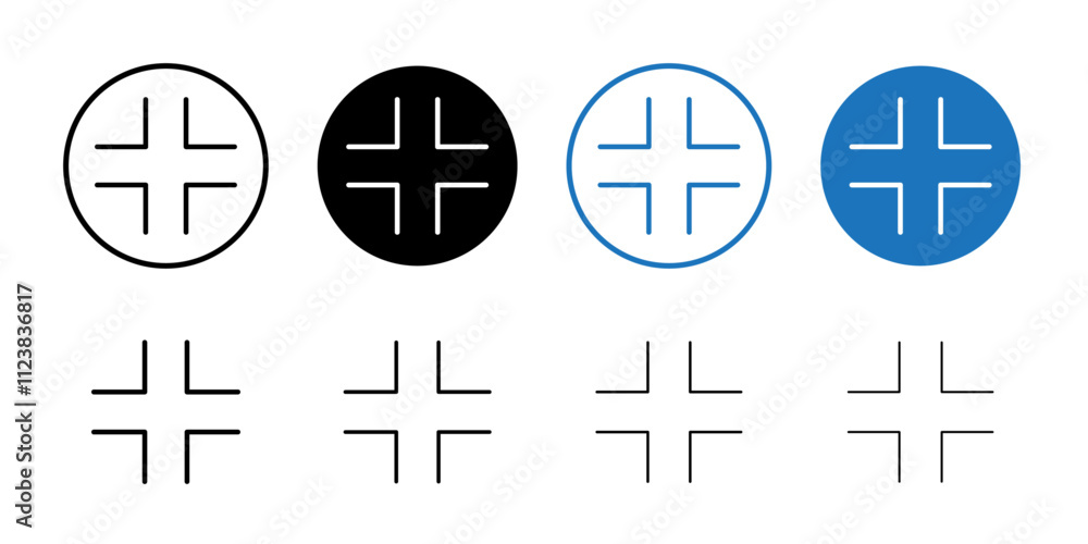 Fototapeta premium minimize icon Thin outline art symbol