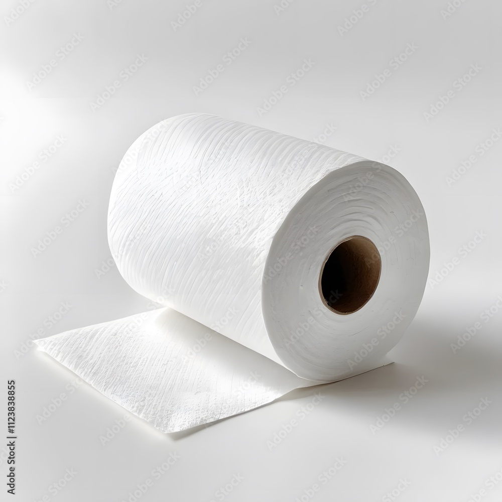 Fototapeta premium White Absorbent Roll: Cleanliness and Efficiency