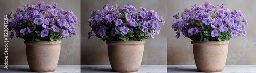 Wallpaper Mural Vibrant purple flower bouquets indoor setting floral photography natural light close-up view beauty in simplicity Torontodigital.ca