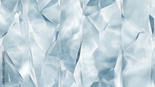 Frosted Glass Abstract Geometric Seamless Pattern