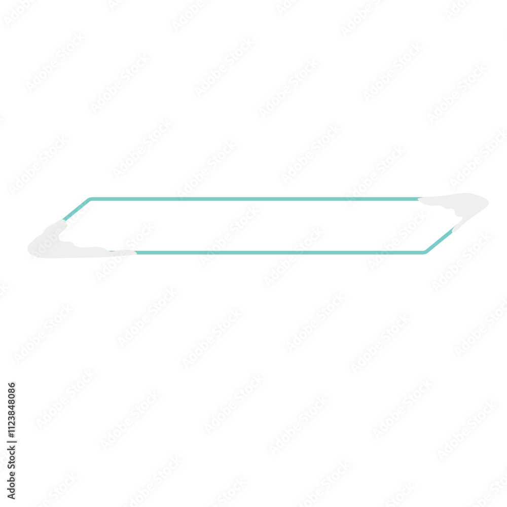 Obraz premium Decorative rectangular text frame with snow