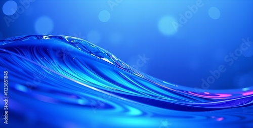 Crystal-clear droplets dance and splash, creating abstract patterns on the water's surface