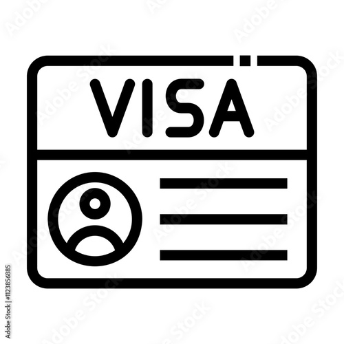 visa Line Icon