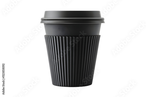 Wallpaper Mural Takeaway black coffee cup with a sleeve, perfectly focused Torontodigital.ca