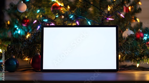 Tablet Display Blank Screen Christmas Tree Lights