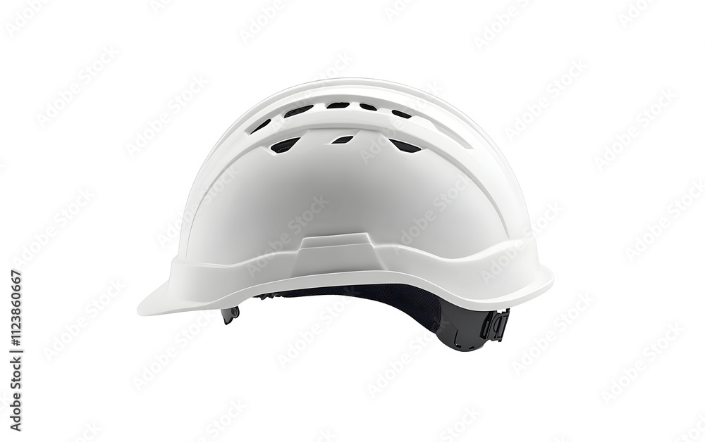 Fototapeta premium White construction safety helmet