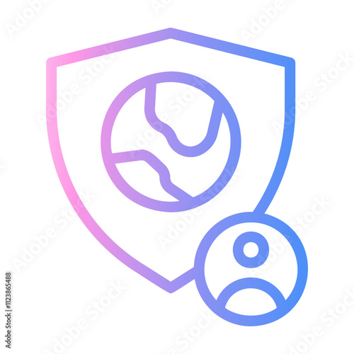 citizen protect Line Gradient Icon
