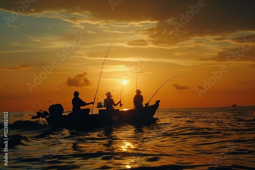 an angler who is carrying out fishing activities on the edge of a lake or river ai generated