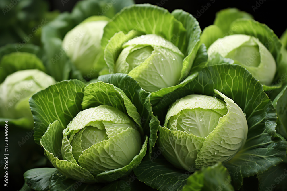 Fototapeta premium white cabbage background,. 