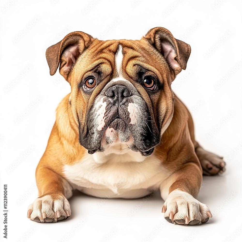 Obraz premium Bulldog dog isolated on white background