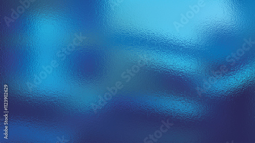 Metallic blue foil texture background with glass effect, cmyk color, perfect for printing. Vector illustration