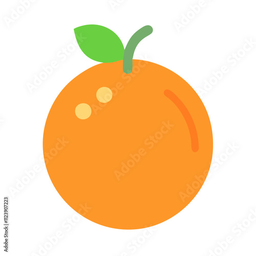 orange fruit vector illustration