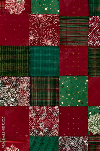 Lively Christmas-inspired pattern highlighting expressive tree outlines and shimmering starry accents