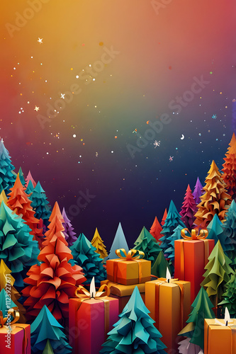 Frosty Forest Fantasy: A Charming Cabin Illuminated by the Warm Lights of the Holidays, Embraced by a Whimsical Winter Wonderland