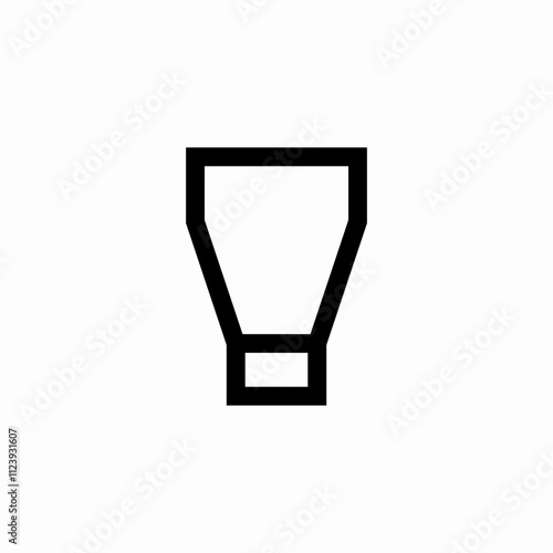 cream tube icon sign vector