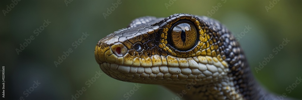 Fototapeta premium Close Up Of A Lizards Head And Eye