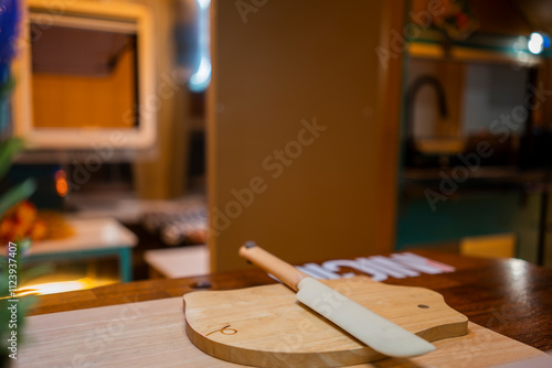 Wallpaper Mural cozy kitchen interior in the trailer of mobile home or recreational vehicle Torontodigital.ca