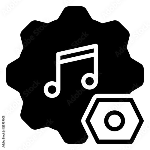 Audio Setting icon, glyph icon style