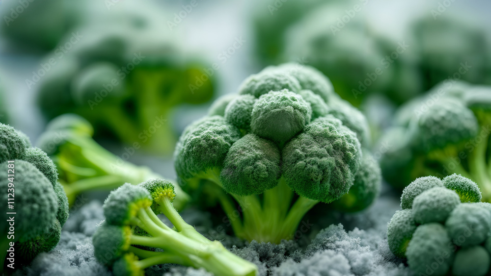 A Stunning Visual of Frozen Broccoli That Captures the Essence of Freshness and Nutritional Value A Stunning Visual of Frozen Broccoli That Captures the Essence of Freshness and Nutritional Value