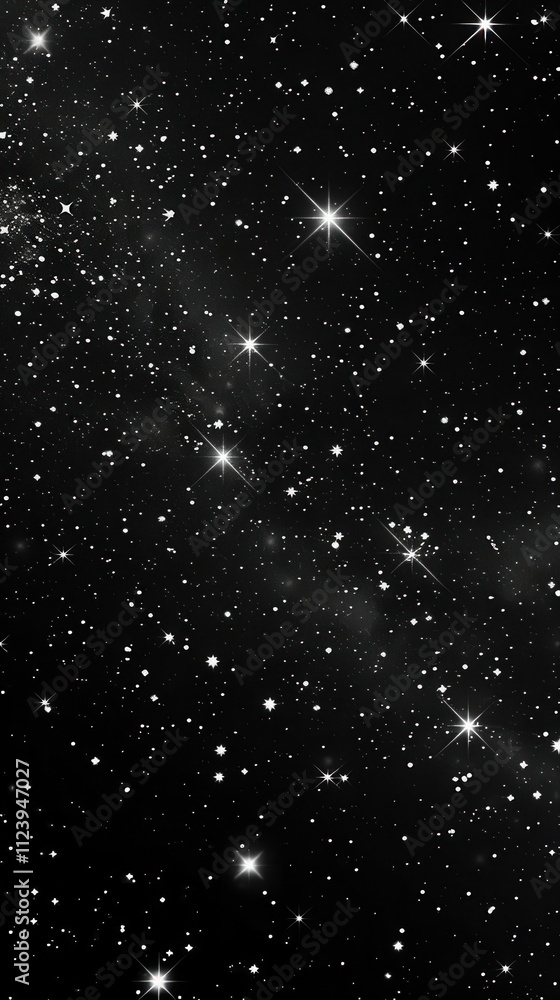 Fototapeta premium Celestial Night. Abstract starry night sky concept