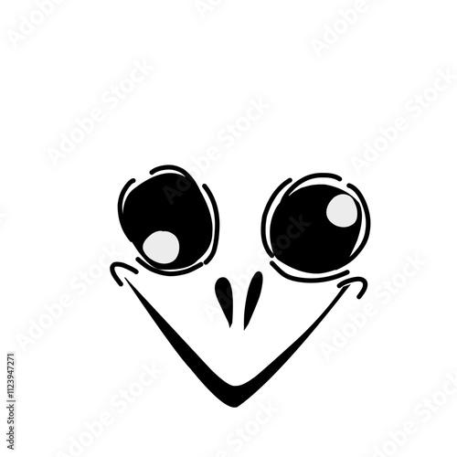 horror and scary faces halloween vector